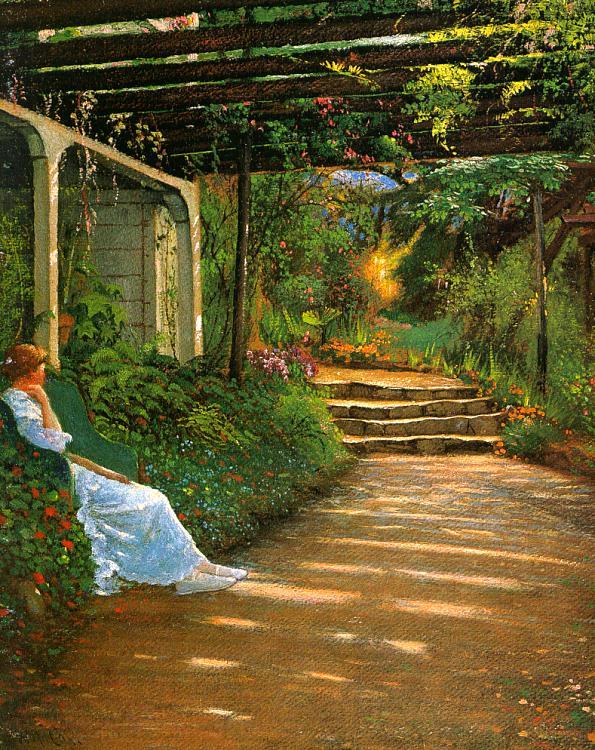 Walter I Cox In the Shade Germany oil painting art